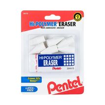 Pentel HI-Polymer Eraser Combo Pack 6 Caps 1 Large White ZEH0210BP7 - €2,70 EUR Pentel HI-Polymer Eraser Combo Pack 6 Caps 1 Large White ZEH0210BP7 - €2,70 EUR