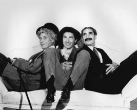 The Marx Brothers great pose of Harpo Chico &amp; Groucho on sofa 24x30 inch poster - £23.89 GBP