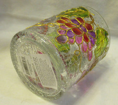 Yankee Candle Votive Tea Light Holder V/TLH Crackle Glass Vineyard Grapes - £19.22 GBP