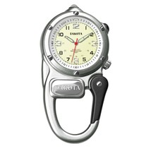 Clip Watch For Men, Silver Mini Microlight Pocket Waterproof Analog Watc... - $67.99