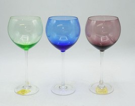 Lenox 9” Balloon Gem Color Wine Glasses Set of 3 - $29.69