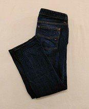Tommy Hilfiger Women&#39;s Size 6 Cropped Blue Jeans Stretch Mid Rise Straig... - $13.75