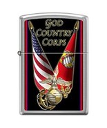 Zippo Lighter - USMC Crossed Flags - 854389 - $28.49