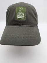 Trout Unlimited Strapback Skull Hugger Baseball Cap Hat Adjustable - £14.77 GBP