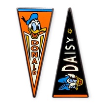 Donald Duck Disney Pins: Daisy Duck and Donald 2023 Pennants - £23.90 GBP