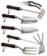 Garden Tool Set, 6PCS Heavy Duty Stainless Steel Gardening Hand Tools wi... - $5,387.68 MXN