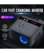 Car Inverter 150W Peak DC12V/24V 110V/220V Sockets Power Adaptor Fast Ch... - €20,97 EUR