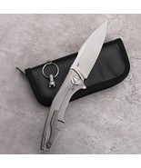 Drop Point Folding Knife Pocket Hunting Survival Army M390 Powder Steel ... - $2,353.67 MXN