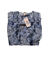 Joie Women&#39;s Top Long Sleeve V Neck Peasant Blouse Floral Print Multi Lg... - $18.76