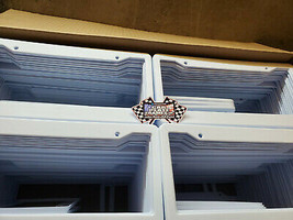 Lot Of 250 Blank White Plastic 250 Bulk License Plate Frame Frames With Tabs 1&quot; - £197.79 GBP