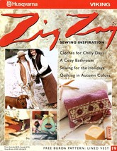 Husqvarna Viking Zig Zag Magazine #19 2004 Sewing for the Holidays Patterns - $13.60