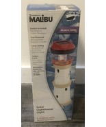 Malibu  LighthouseItem #157918 |Model #LZ308 Solar Lighthouse Rare 14” High - $134.45 CAD
