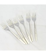 Oneida Will O&#39;Wisp Salad Forks Heirloom Cube Mark 6-3/4&quot;  Stainless Lot ... - $913.17 MXN