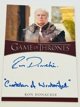 Game Thrones Autograph Ron Donachie auto Inscription Rodrik Cassel Winte... - £38.77 GBP