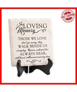 Elegant Memorial Plaque with Floral Theme - Sympathy Gift for Loved Ones - $46.81 CAD