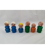 Vintage Fisher Price Little Wood Head Body Figure Lot of 6 - $34.95