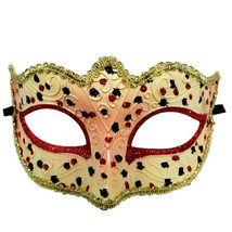 Pink Black Child Venetian Mask Masquerade Mardi Gras - £11.89 GBP