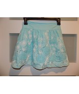 Maggie Breen Too Light Blue &amp; White Flower Skirt Lined Size 10 Girl&#39;s EUC - $349.72 MXN