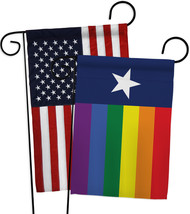 TexasPride - Impressions Decorative USA Applique Garden Flags Pack GP148682-BOAB - £24.75 GBP