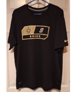 Nike Shirt Adult Large New Orleans Saints Drew Brees Dri Fit Football NF... - $14.55