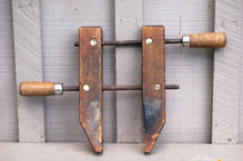 Wooden &amp; Metal Clamp Woodworking Carpentry Wood Tool - $39.59