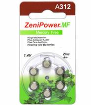 60 ZeniPower Hearing Aid Batteries Size: 312 + Battery Holder Keychain Kit - £14.05 GBP