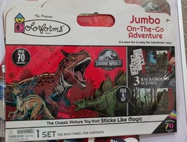 Jurassic World (70+)-Colorforms Jumbo On-The-Go Adventure 3 Background Scenes! - $5.53