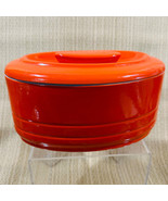 Westinghouse Hall China Co. Mid Century Atomic Orange Fridge Dish Made I... - $39.55