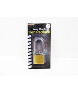 Padlock with Keys Iron Long Shank Padlocks 3&quot; x 1-3/8&quot; Security Lock Loc... - £6.21 GBP