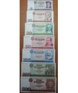 EAST GERMANY GDR 7 BANKNOTES SET 1971-1985 UNC RARE NO RESERVE - $254.65 CAD