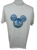 Disney Cruise T Shirt Mickey Ears 2014 Spring Break XL cotton white blue ship - £10.07 GBP