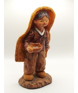 Vintage Korean Figure, Girl With A Bowl, Handmade KOREART Figurine - $731.95 MXN