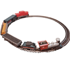 Christmas Train Track and Cars for around Village or Small Tree CnC Rail... - £16.15 GBP