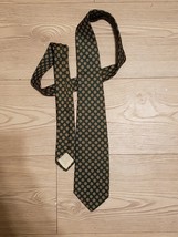 Mens Brooks Brother Makers Neck Tie Green All Silk - £13.57 GBP