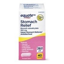 Equate Stomach Relief Caplets, 262 mg, 40 Count.. - £8.69 GBP