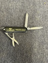 Vtg Cozean Memorial Chapel Crematory Advertising Mini Pocket Knife Farmi... - £4.67 GBP