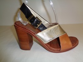 Sam Edelman Size 7.5 M IVY Brown Leather Strappy Heels Sandals New Womens Shoes - £73.26 GBP