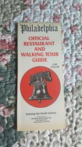 1980 Philadelphia Official Restaurant And Walking Tour Guide - $4.94