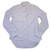 NWT Frank &amp; Eileen Frank in Pink Blue Stripe Cotton Button Down Shirt S - £48.34 GBP