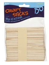 Craft Wood Sticks 4.5 Inches Natural - £16.24 GBP