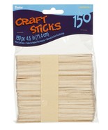 Craft Wood Sticks 4.5 Inches Natural - £15.36 GBP