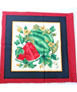 Watermelon & Slice Crafting Sewing Pillow Panel 17.75 " x 18" Cranston Vintage - £5.53 GBP