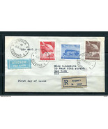 Yugoslavia 1949 FDC Register Cover to USA Sealed Belgrade Mi 578-0 12308 - $49.50