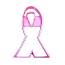 6x Ribbon Cancer Awareness Fondant Cutter Cupcake Topper 1.75 IN USA FD316 - £6.00 GBP