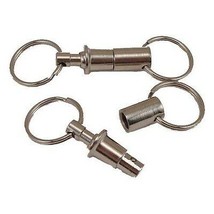 Two Valet Parking Keychain Easy Access Keyring Dual Key Chain Quick Release Keys - £12.64 GBP
