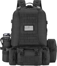 Noola 60L Military Tactical Backpack For Men Army 3 Day Assault Pack Large - $51.99