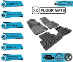 3D Molded Interior Car Floor Mat for New Toyota Rav 4 2007-2012  ( Black ) - $93.95