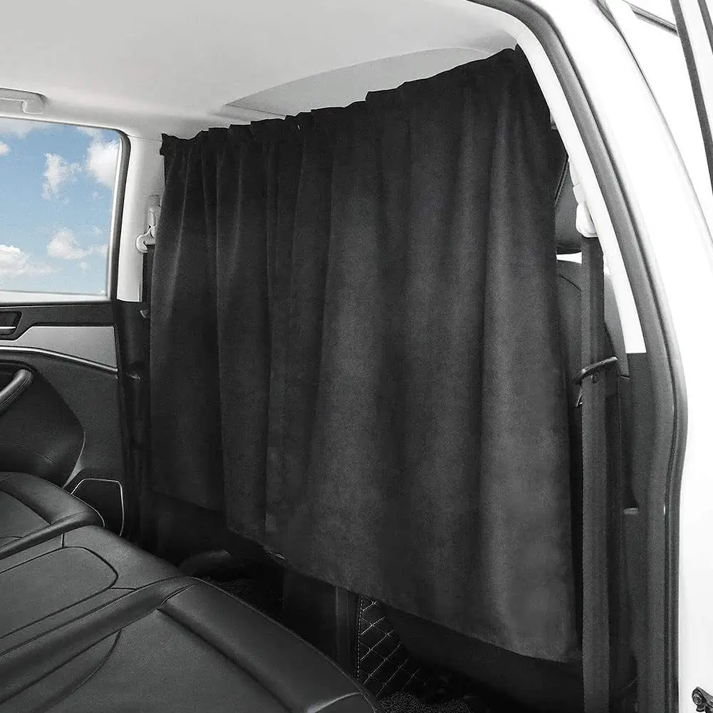2pcs/set Car Isolation Curtain Taxi Partition Curtain Commercial Vehicle Air - £15.46 GBP