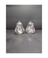 Princess House Pear Oil Lamp Set, Clear Heritage Blown Glass, 4&quot; H, Tabl... - $11.87