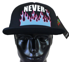 NEVER BROKE AGAIN &quot;NEVER&quot; FOAM TRUCKER HAT NBA YOUNGBOY Black - £17.93 GBP